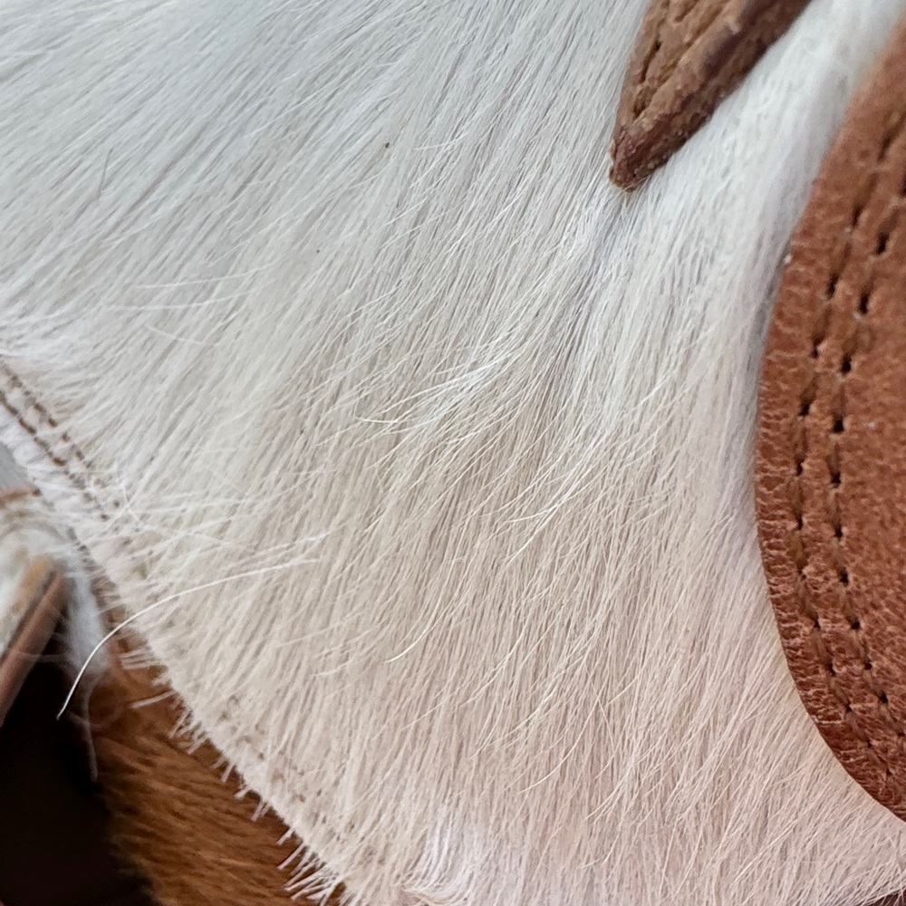 Myra Bag Brown and White Hair on Hide Ankle Boots, Brand New w/bag. - Picture 8 of 14